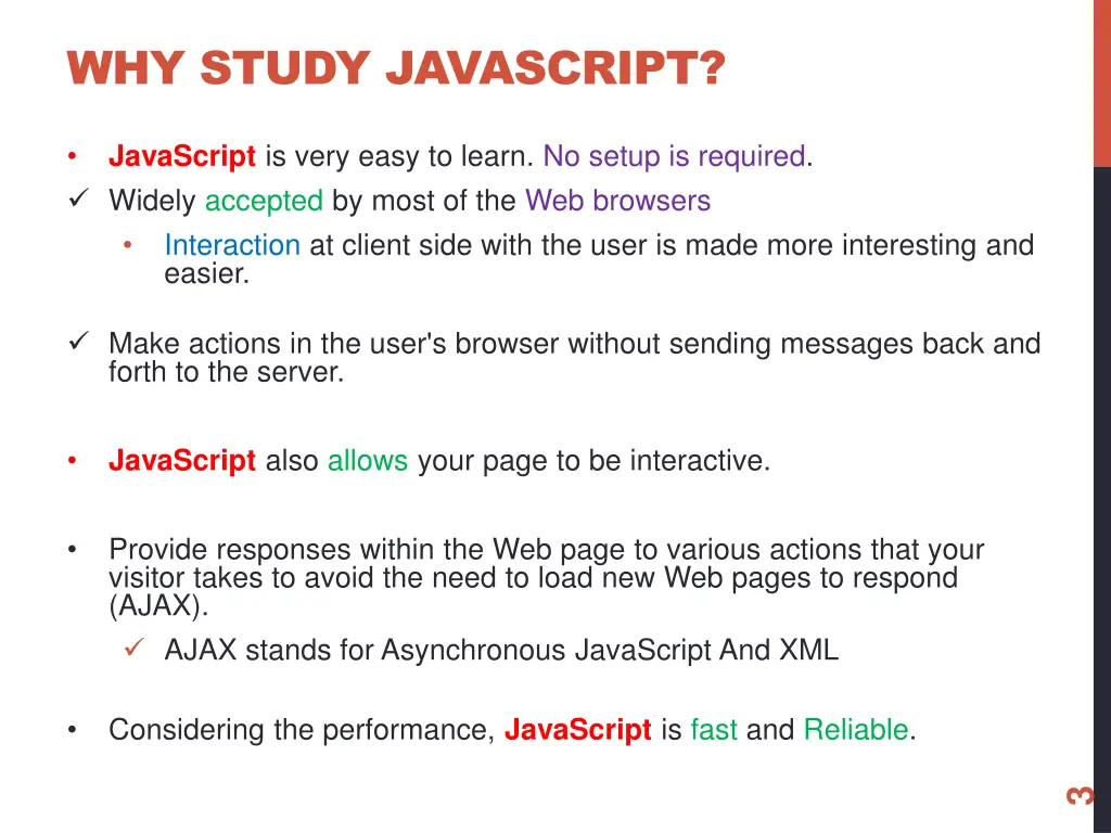 why study javascript