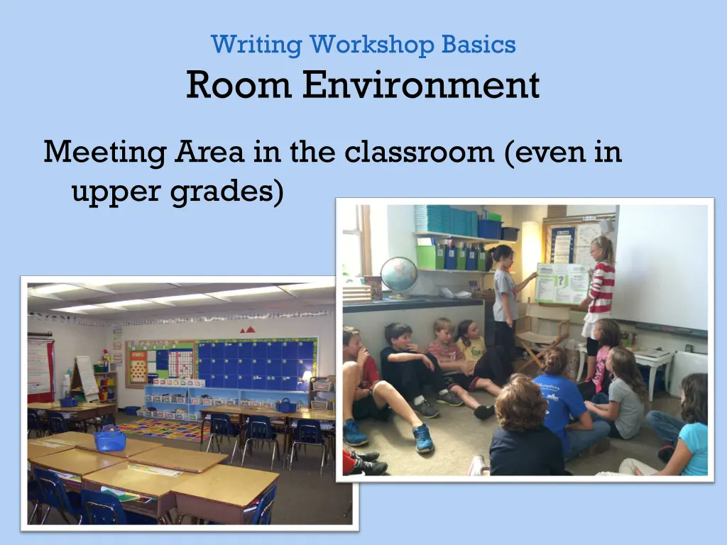 writing workshop basics room environment