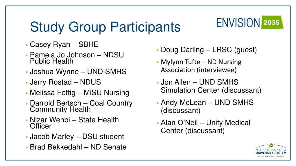 study group participants