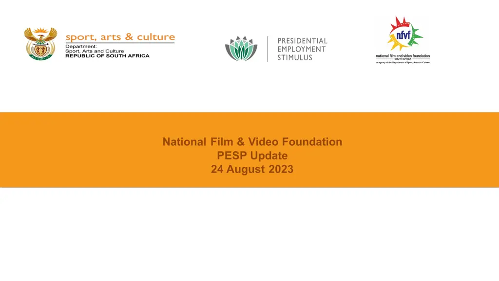 national film video foundation pesp update