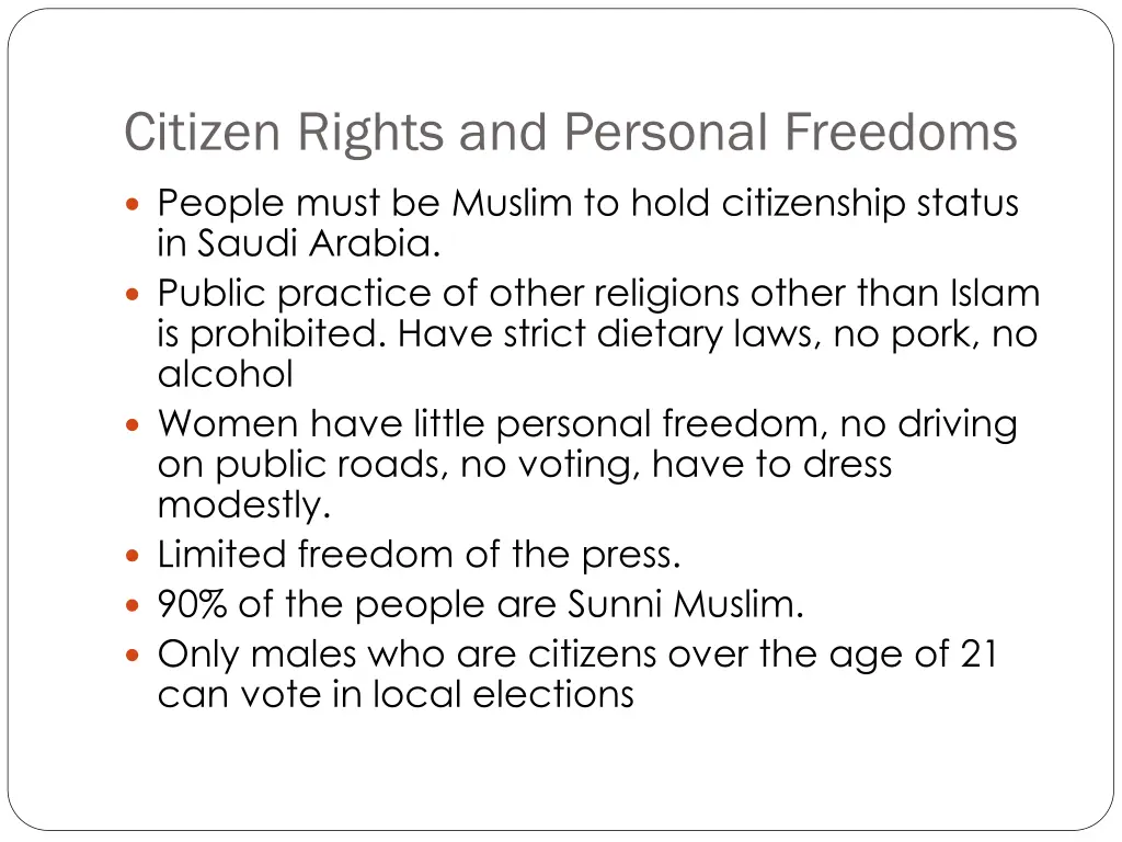 citizen rights and personal freedoms people must