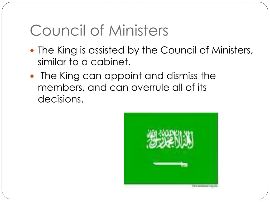 council of ministers