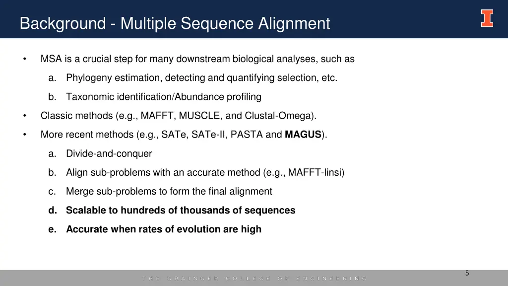 background multiple sequence alignment 2