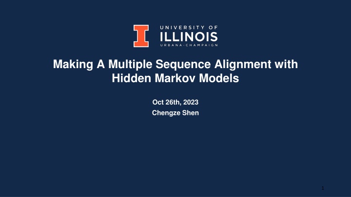 making a multiple sequence alignment with hidden