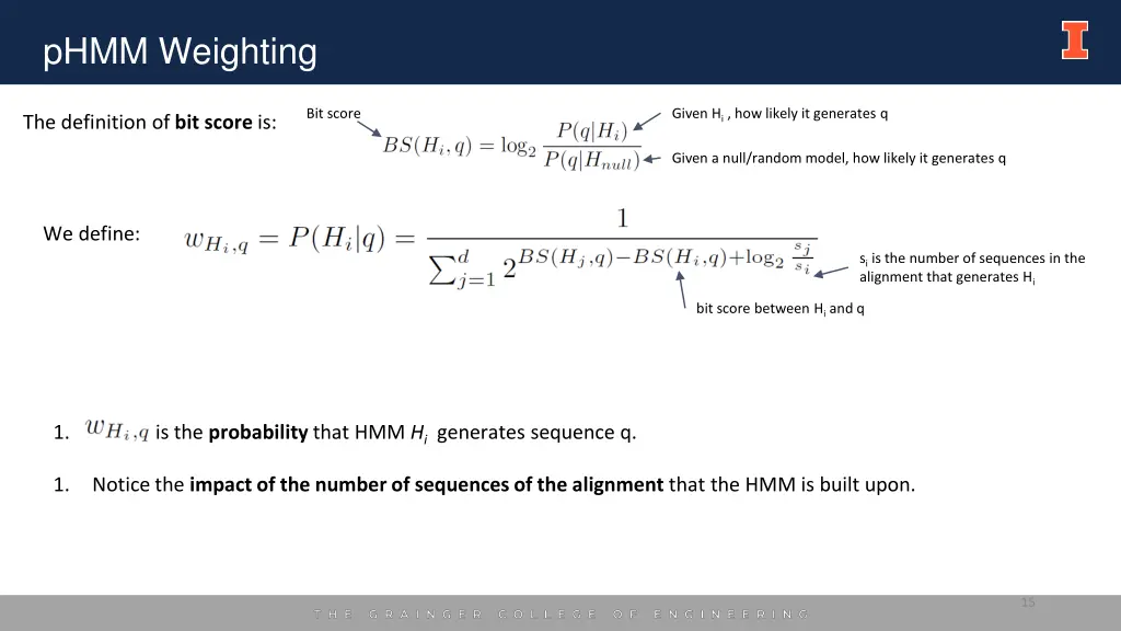 phmm weighting