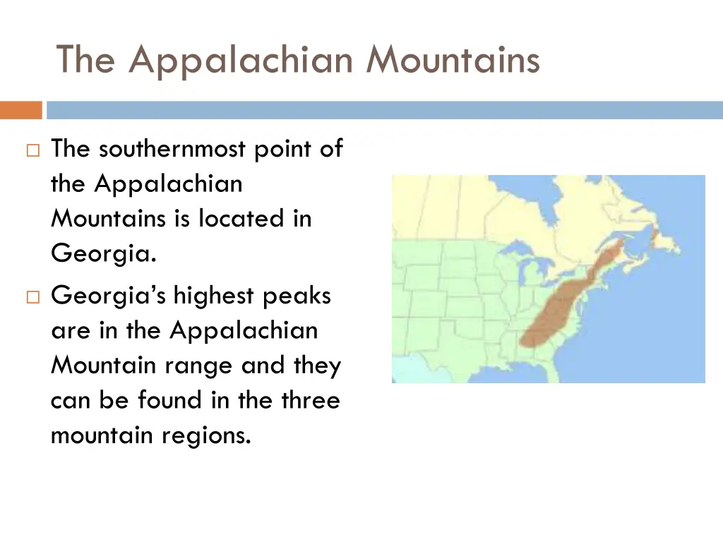 the appalachian mountains