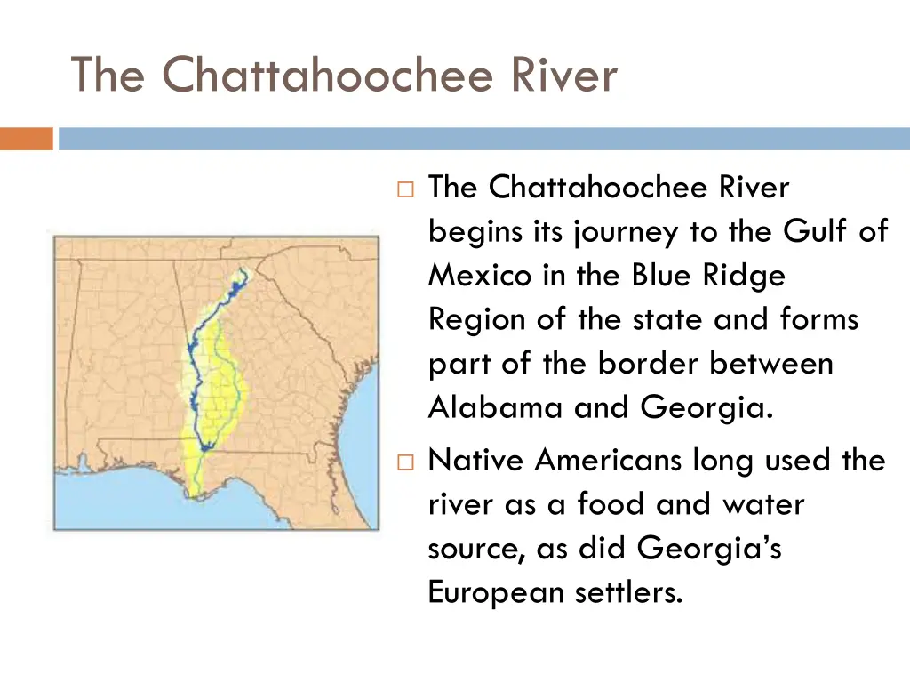 the chattahoochee river