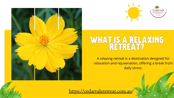 a relaxing retreat is a destination designed