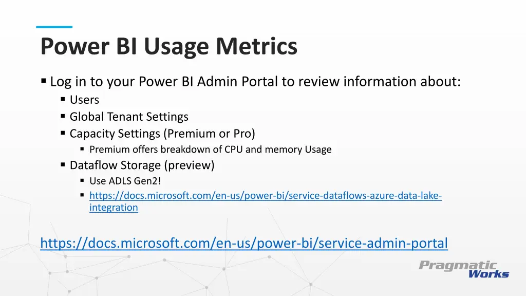 power bi usage metrics