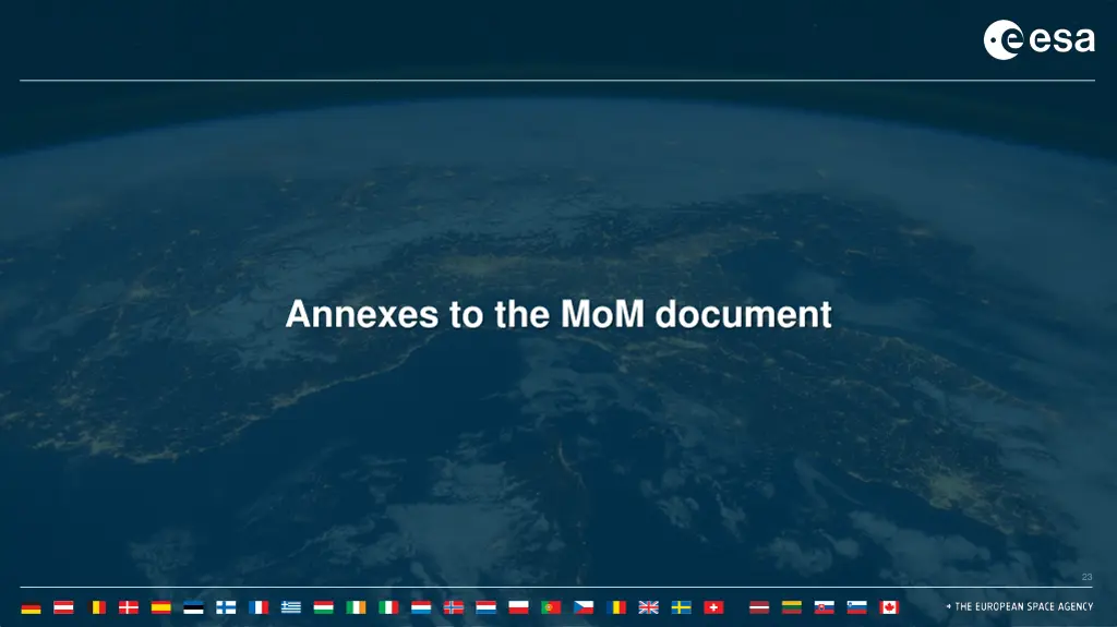 annexes to the mom document