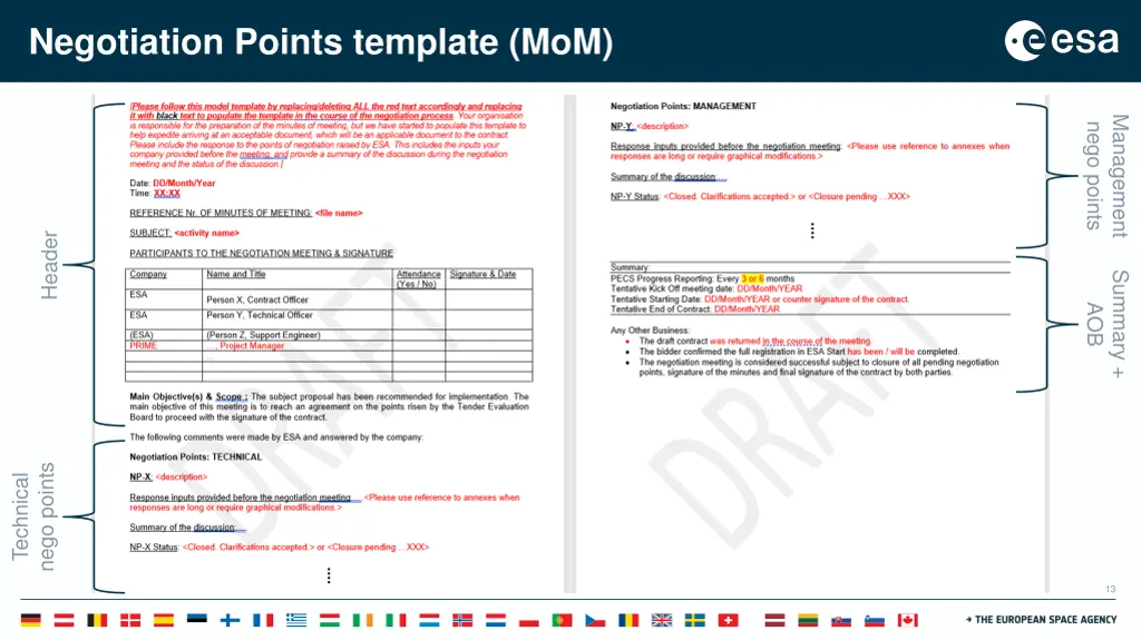 negotiation points template mom 2