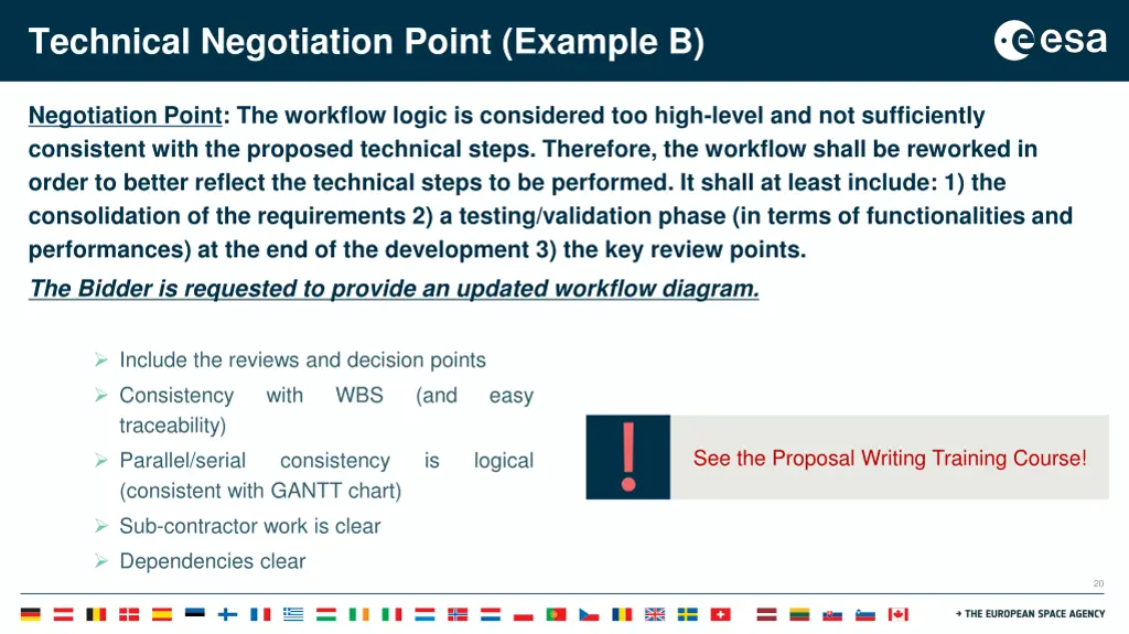 technical negotiation point example b