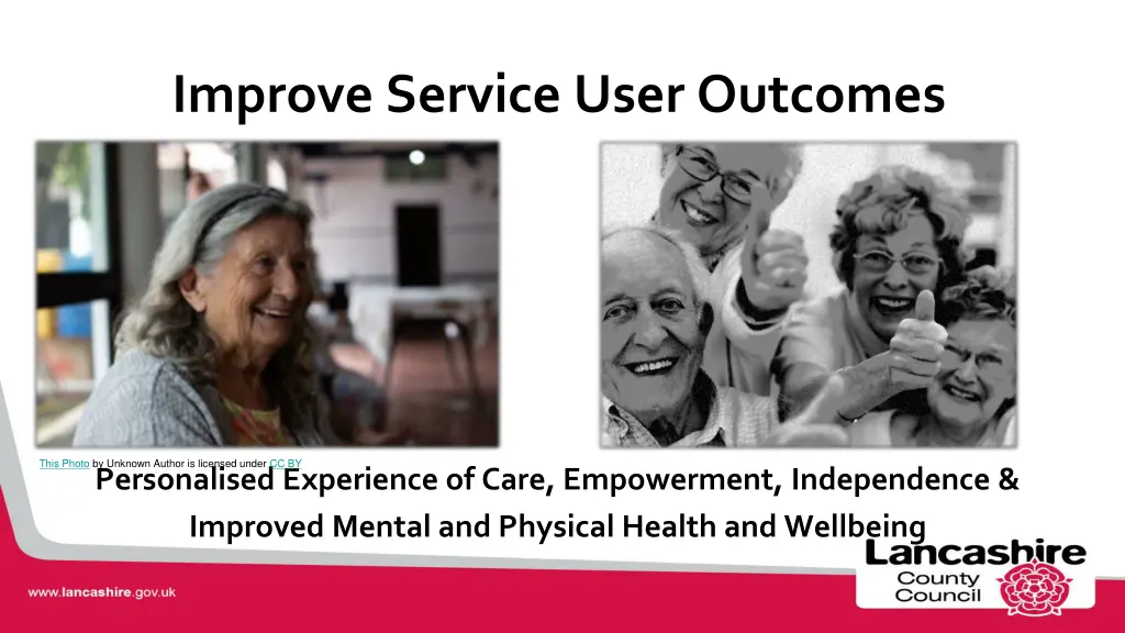 improve service user outcomes