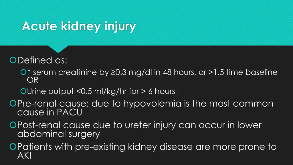 acute kidney injury