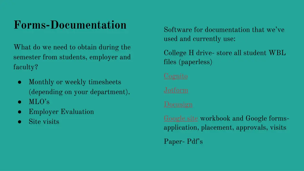 forms documentation