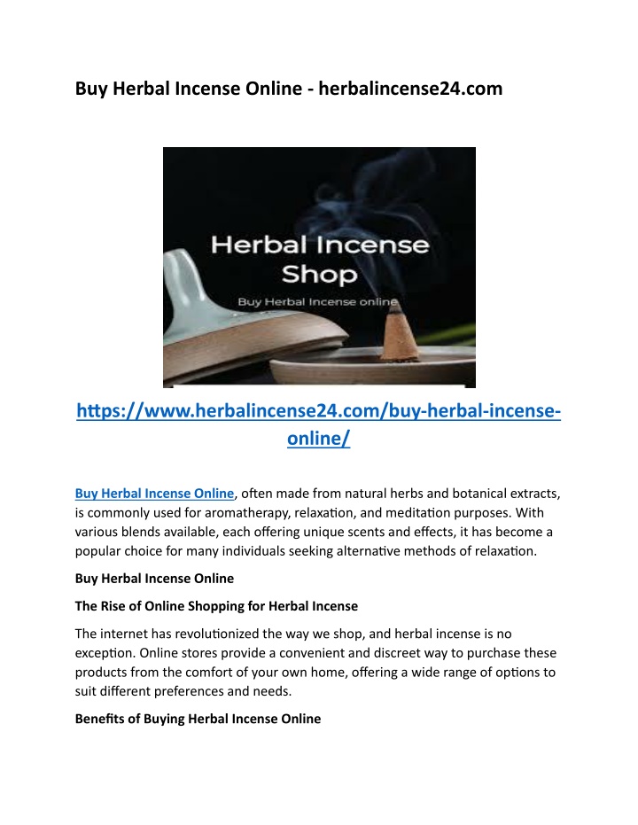 buy herbal incense online herbalincense24 com