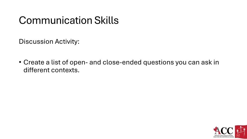 communication skills