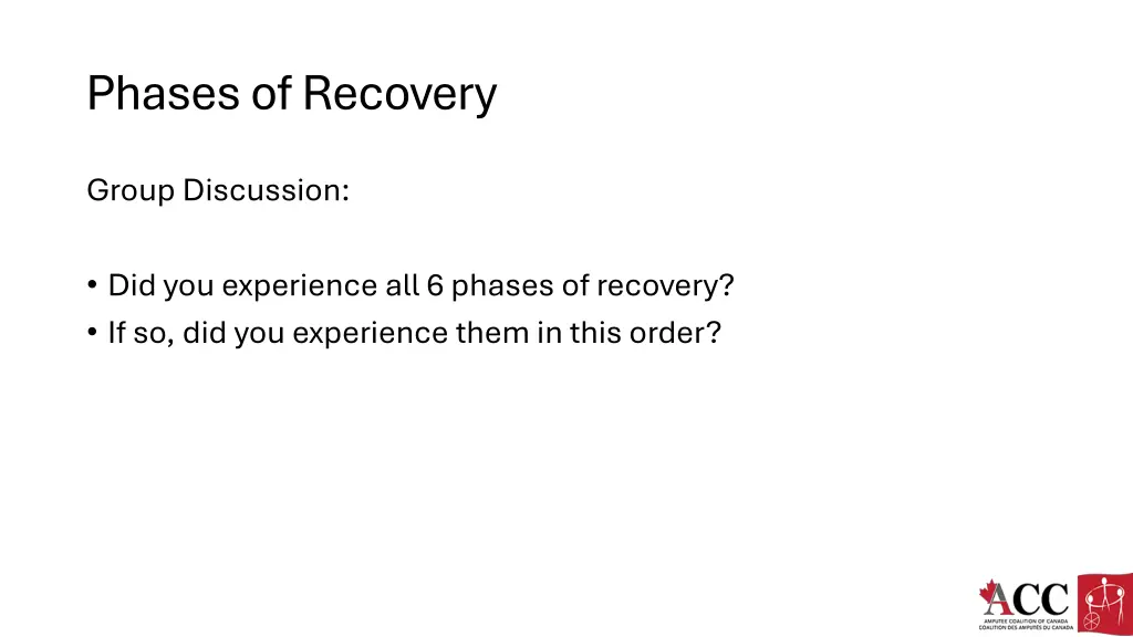 phases of recovery 1