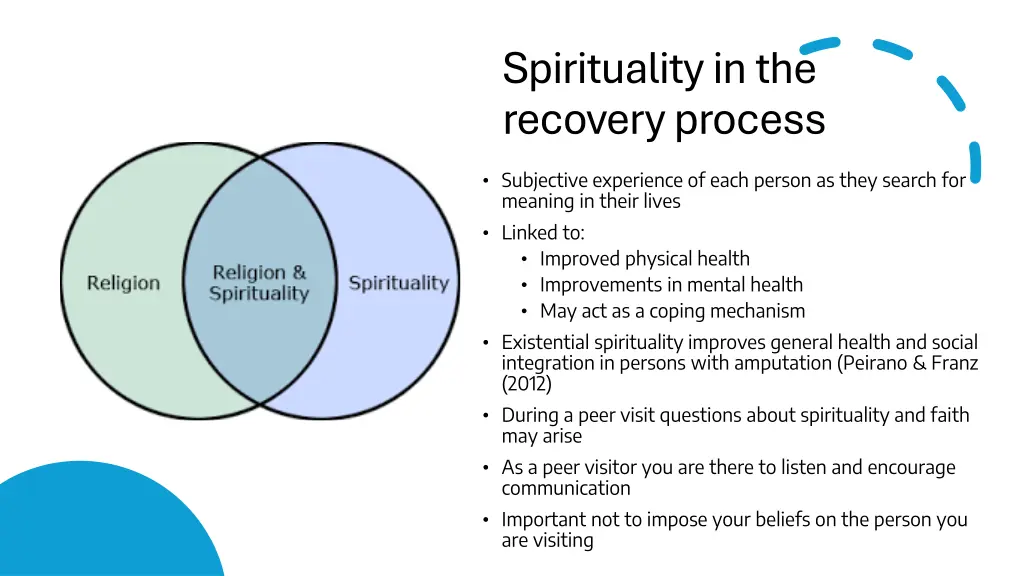 spirituality in the recovery process