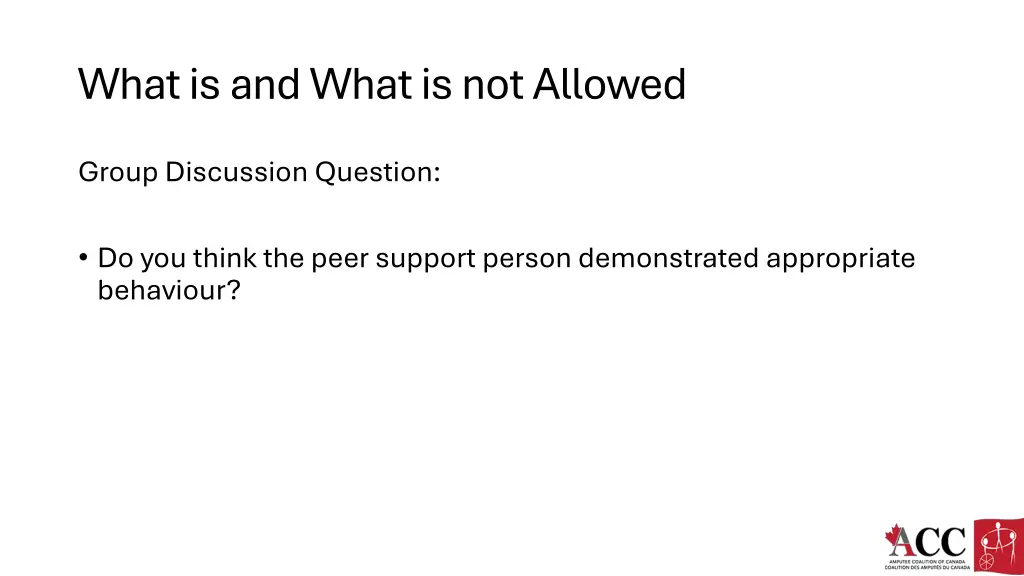 what is and what is not allowed 3