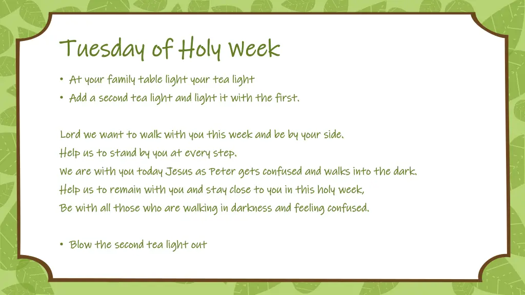 tuesday of holy week tuesday of holy week