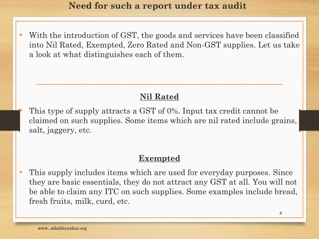 need for such a report under tax audit 5