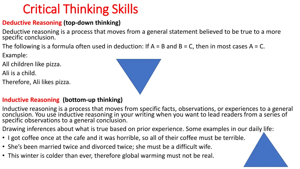 critical thinking skills critical thinking skills