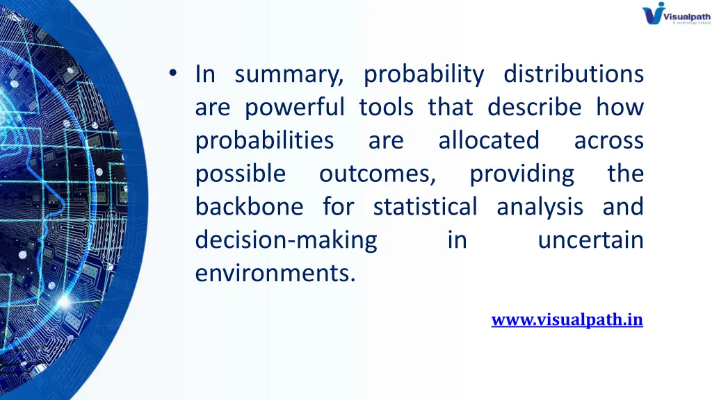 in summary probability distributions are powerful