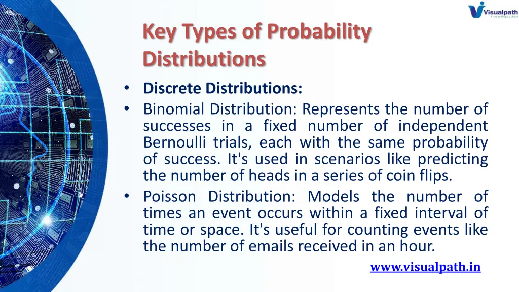 key types of probability distributions discrete