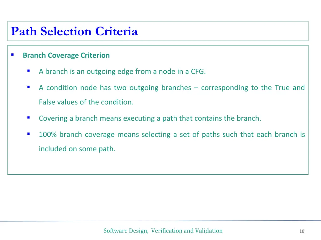 path selection criteria 4