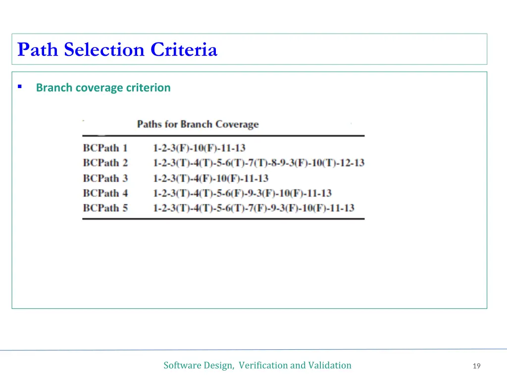 path selection criteria 5