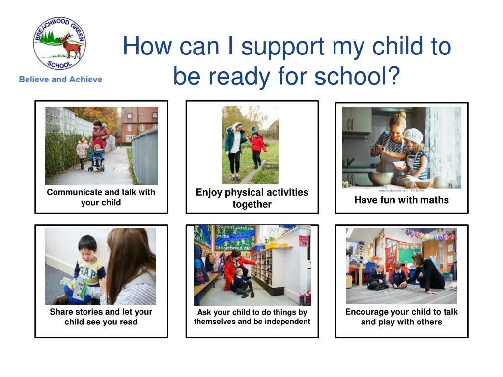 how can i support my child to be ready for school