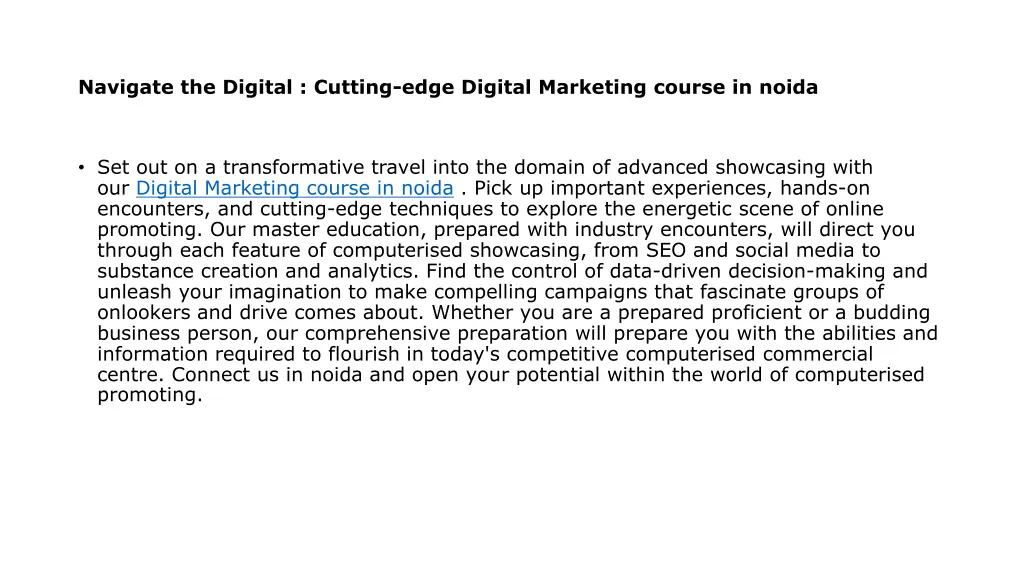 navigate the digital cutting edge digital