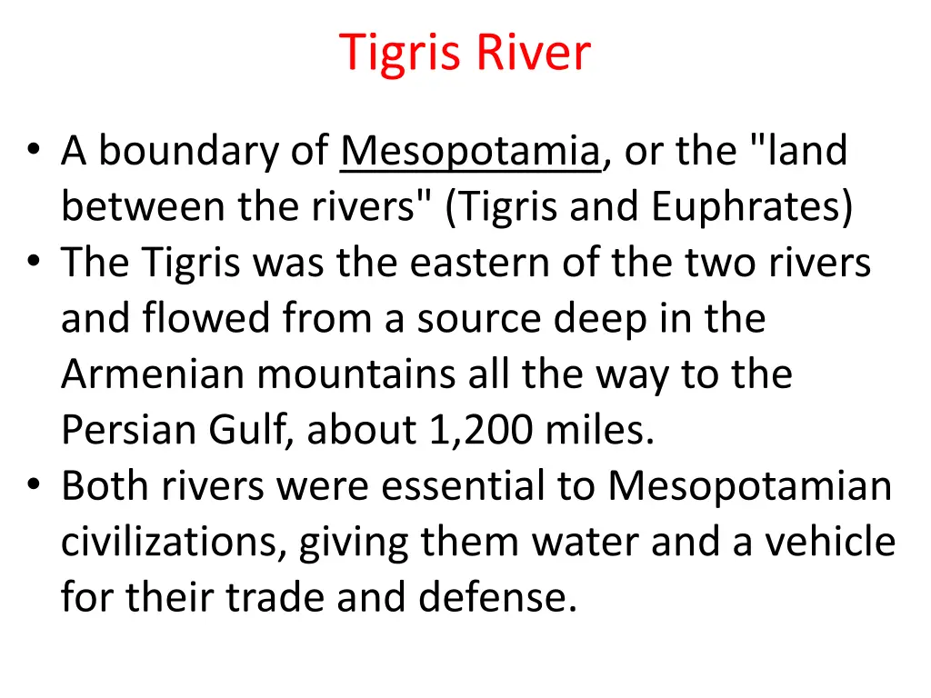 tigris river