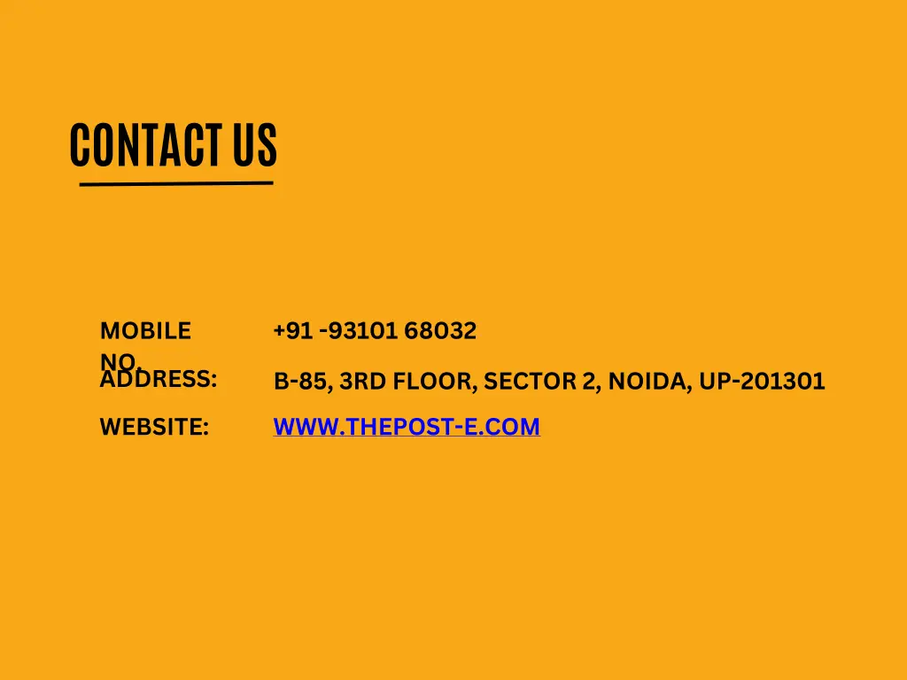 contact us