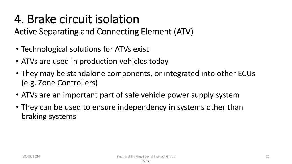 4 brake circuit isolation 4 brake circuit 1