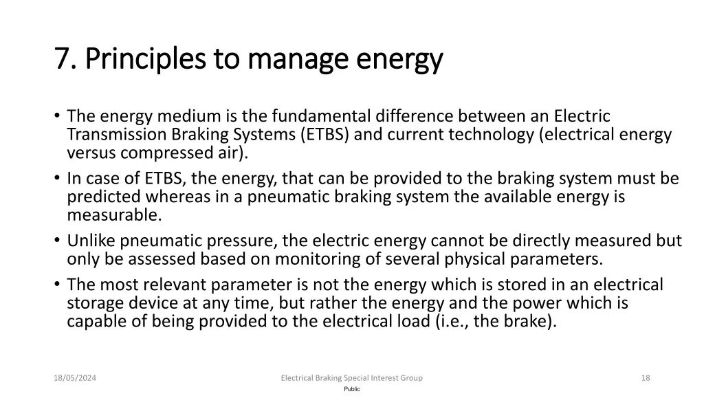 7 7 principles to manage energy principles