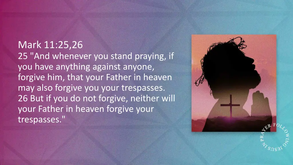 mark 11 25 26 25 and whenever you stand praying