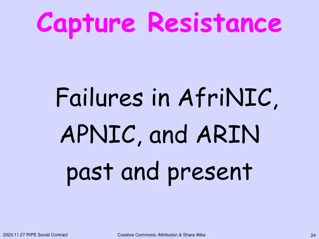 capture resistance