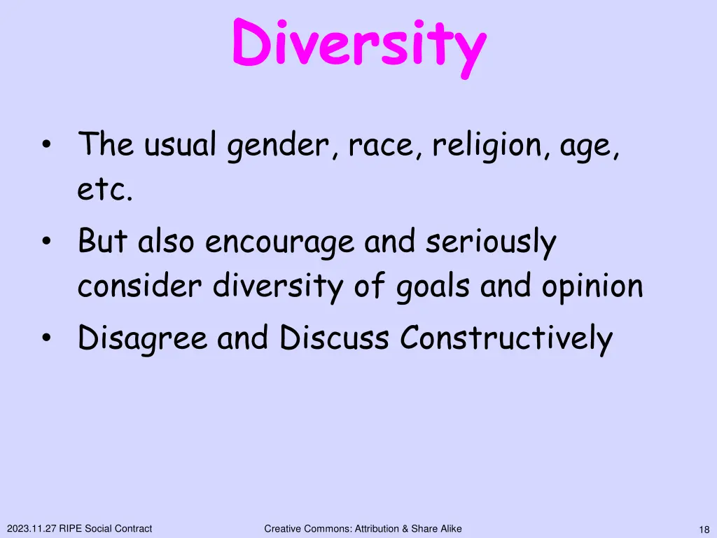 diversity