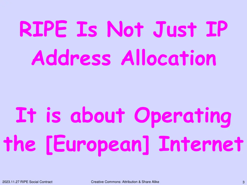 ripe is not just ip address allocation