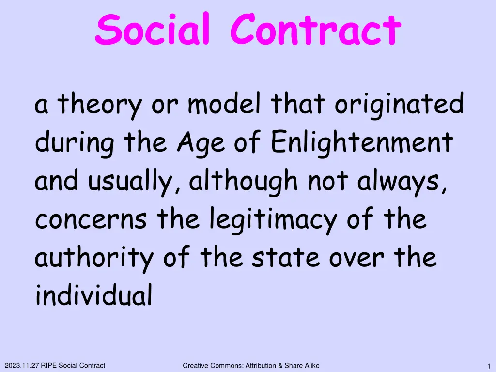 social contract