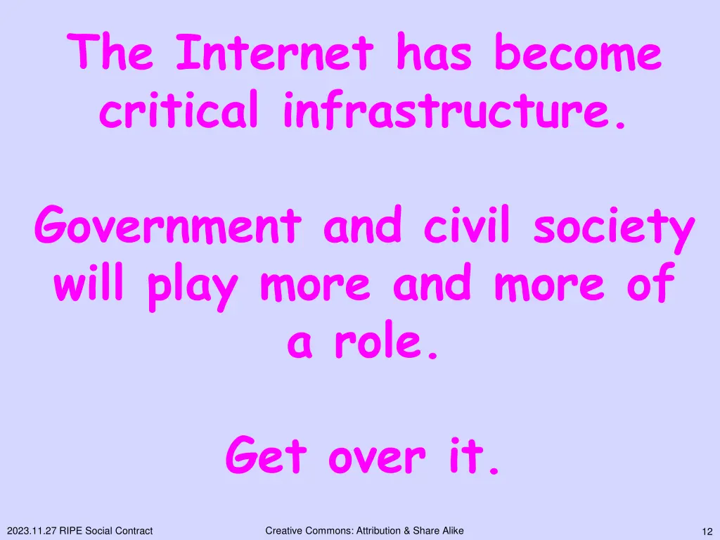 the internet has become critical infrastructure