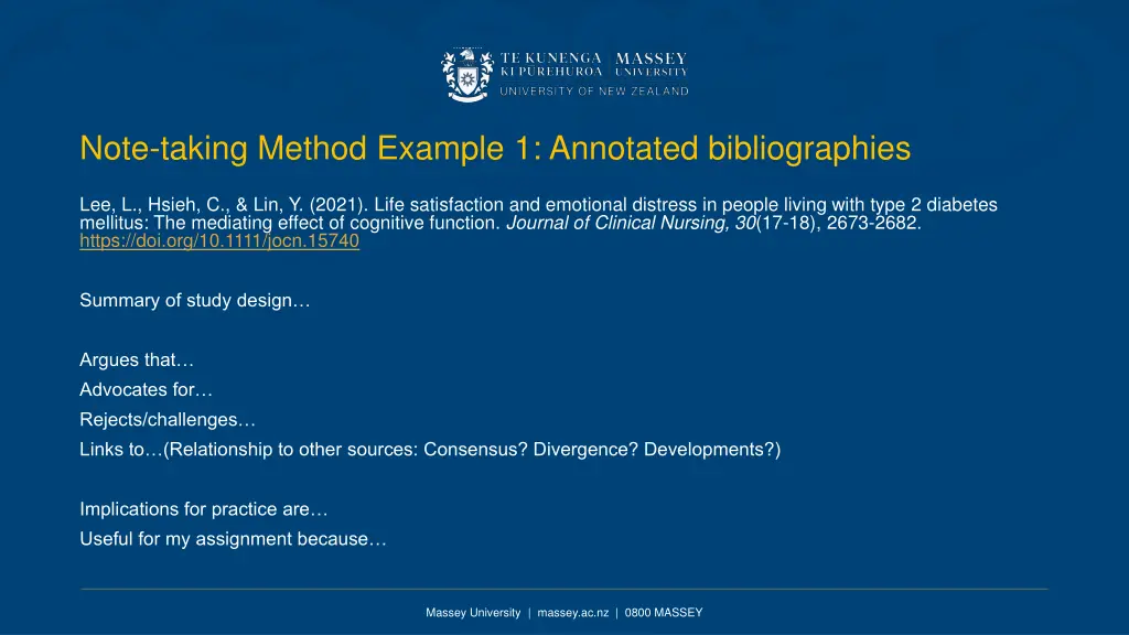 note taking method example 1 annotated