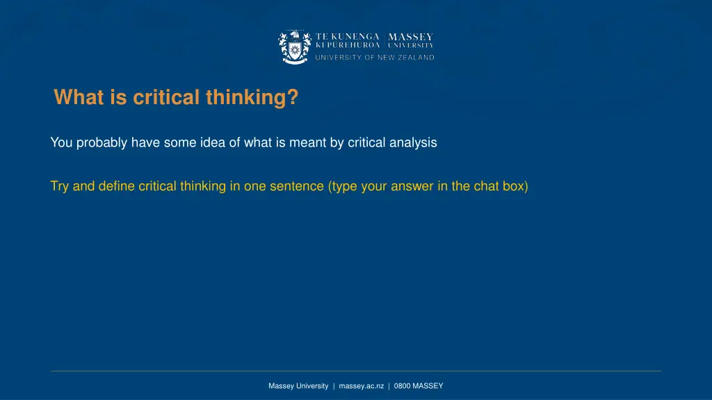 what is critical thinking