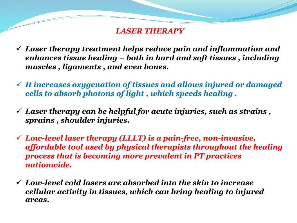 laser therapy