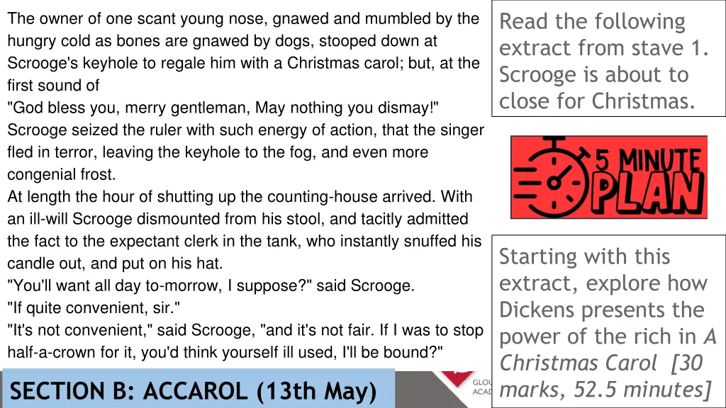 read the following extract from stave 1 scrooge 1