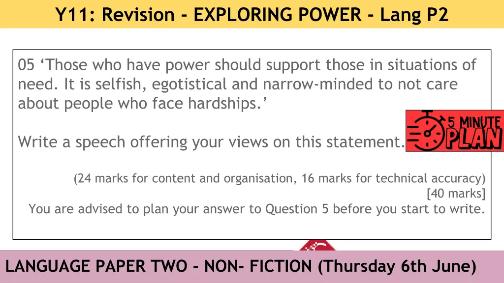 y11 revision exploring power lang p2 2