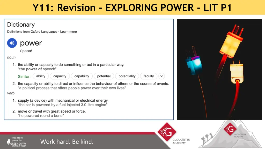 y11 revision exploring power lit p1 1