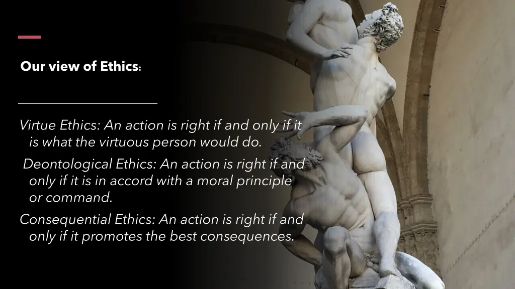 our view of ethics